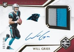 2019 Panini Limited Base Set Will Grier #105 card