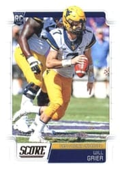 2019 Score Base Set Will Grier #333 card