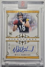 2025 Panini National Treasures Signatures Will Howard #20 card