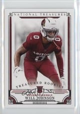 2025 Panini National Treasures Treasured Rookies Will Johnson #2 card