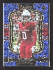 2025 Panini Select Will Johnson Pink Prizm Shock #122 card
