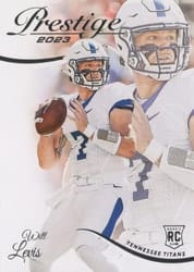 2023 Panini Prestige Base Set Will Levis #400 card