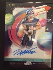 2024 Topps Chrome Cosmic First Flight Signatures Will Levis #FFS-WL card