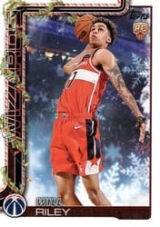 2025-26 Topps Holiday Base Set Will Riley #H181 card