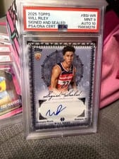 2025-26 Topps Signed and Sealed Will Riley #BSI-WR card
