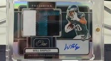 2024 Panini One Precision Rookie Patch Autographs Will Shipley #326 card