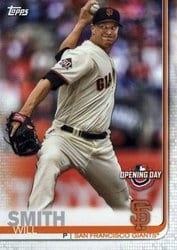 2019 Topps Opening Day Base Set Will Smith #163 card