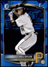 2025 Bowman Chrome Sapphire Edition Prospects Will Taylor #BCP-179 card