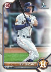 2022 Bowman Prospects Will Wagner #BP-105 card