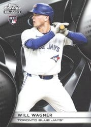 2025 Topps Chrome Black Base Set Will Wagner #71 card