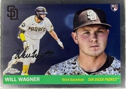 2025 Topps Chrome Platinum Base Set Will Wagner #201 card