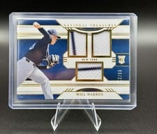 2024 Panini National Treasures Game Gear Swatches Trio Will Warren #45 card