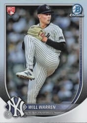 2025 Bowman Chrome Base Set Will Warren #79b card