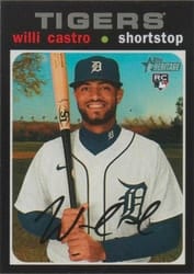 2020 Topps Heritage Base Set Willi Castro #526 card