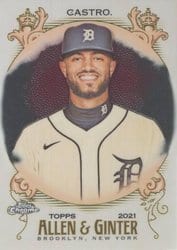 2021 Topps Allen & Ginter Chrome Base Set Willi Castro #189 card