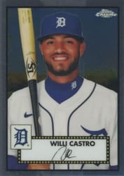 2021 Topps Chrome Platinum Anniversary Base Set Willi Castro #261 card