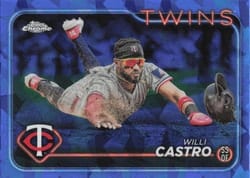 2024 Topps Chrome Sapphire Edition Base Set Willi Castro #285 card