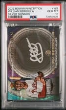 2022 Bowman Inception Silver Signings William Bergolla #ISS-WB card