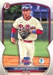 2023 Bowman 1st Edition Base Set William Bergolla #BPPF-67 card