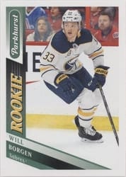 2019-20 Parkhurst Base Set William Borgen #307 card