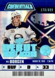 2019-20 Upper Deck Credentials Base Set William Borgen #122 card