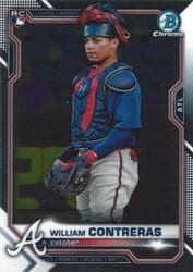 2021 Bowman Chrome Base Set William Contreras #38 card