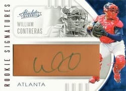 2021 Panini Absolute Base Set William Contreras #171 card