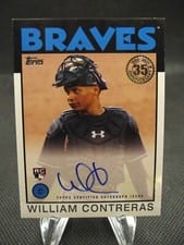 2021 Topps 1986 Topps Baseball Autographs William Contreras #86A-WIC card