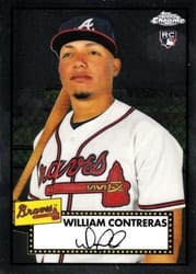 2021 Topps Chrome Platinum Anniversary Base Set William Contreras #24 card