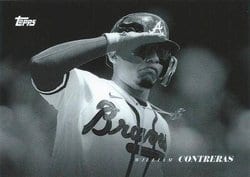 2022 Topps Black & White Base Set William Contreras #43 card