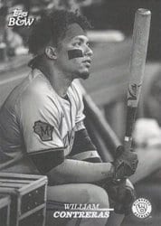 2024 Topps Black & White Base Set William Contreras #34 card