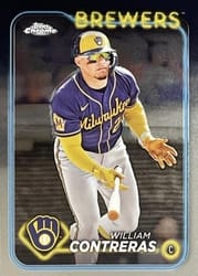2024 Topps Chrome Base Set William Contreras #24 card