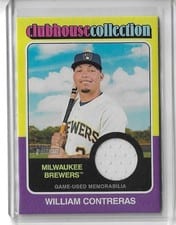 2024 Topps Heritage Clubhouse Collection Relic William Contreras #CCR-WC card