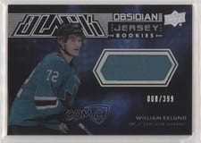 2021-22 SPx UD Black Obsidian Rookie Jersey William Eklund #ORJ-WE card
