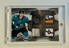 2021-22 Upper Deck The Cup Foundations Quad Jersey William Eklund #F-WE card