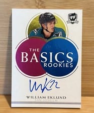 2021-22 Upper Deck The Cup The Basics Autograph William Eklund #TB-WE card