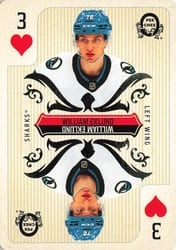 2024-25 O-Pee-Chee Playing Cards William Eklund #3♥ card