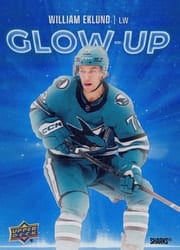 2025-26 Upper Deck Glow-Up William Eklund #GU-9 card