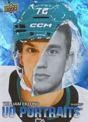 2025-26 Upper Deck UD Portraits William Eklund #P-15 card