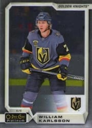 2018-19 O-Pee-Chee Platinum Base Set William Karlsson #55 card