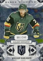 2019-20 Upper Deck Black Diamond Base Set William Karlsson #BDB-WK card