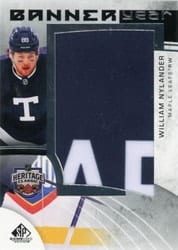 2022-23 SP Game Used 2022 NHL Heritage Classic Banner Year Relics William Nylander #BYHC-WN card