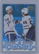 2025-26 Upper Deck Compadres William Nylander / Auston Matthews #CM-3 card