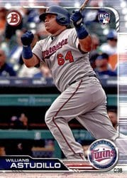 2019 Bowman Base Set Willians Astudillo #24 card