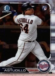 2019 Bowman Chrome Base Set Willians Astudillo #40 card