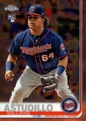 2019 Topps Chrome Base Set Willians Astudillo #37 card