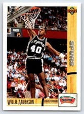 1991-92 Upper Deck Base Set Willie Anderson #282 card