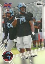 2020 Topps XFL Base Set Willie Beavers #171 card