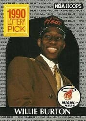 1990-91 Hoops Base Set Willie Burton #398 card