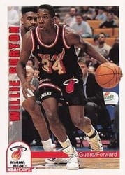 1992-93 Hoops Base Set Willie Burton #116 card